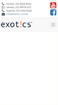 Mobile Screenshot of exotics.com.br