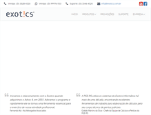 Tablet Screenshot of exotics.com.br